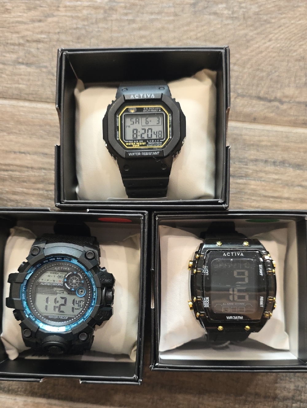 79, 80, 81.  Set Of 3 Activa Men's Sport Watches
